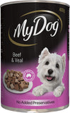 Adult Small/Medium Breed Wet Dog Food Beef & Veals 400G Can, 24 Pack