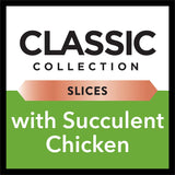 DINE Classic Collection Adult Wet Cat Food Slices with Succulent Chicken 7 X 85G, 6 Pack (42 Trays)