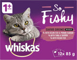 so Fishy Recipes 1+ Years Wet Cat Food Seafood in Jelly 12 X 85G, 5 Pack (60 Pouches)