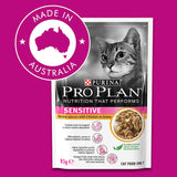 Proplan Adult Sensitive Chicken Wet Cat Food 12X85G