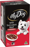 Adult Wet Dog Food with Succulent Beef Fillets in Gravy 6 X 100G, 6 Pack (36 Pouches)