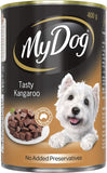 Adult Wet Dog Food Tasty Kangaroo 400G Can, 24 Pack