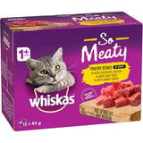 so Meaty 1+ Years Wet Cat Food Poultry Dishes in Gravy12 X 85G, 5 Pack (60 Pouches)