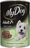 Adult 7+ Wet Dog Food Tender Lamb with Rice & Carrots 400G Can, 24 Pack