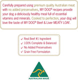 Adult Wet Dog Food Beef & Liver Meaty Loaf 6 X 100G Trays