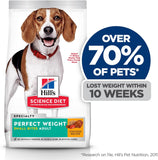 Perfect Weight Adult Small Bites Chicken Recipe Dry Dog Food 1.81Kg