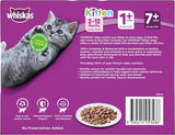 Kitten 2-12 Months Wet Cat Food with Mixed Favourites in Jelly 12 X 85G, 5 Pack (60 Pouches)