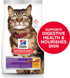 Sensitive Stomach and Skin Adult, Chicken and Rice Recipe, Dry Cat Food, 3.17Kg Bag