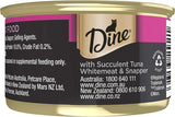 DINE DESIRE Adult Grain Free Wet Cat Food Tuna Whitemeat & Snapper 85G Can, 24 Pack