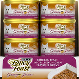 Fancyfeast Adult Gravy Lovers Chicken Feast in Grilled Chicken Flavour in Gravy Gourmet Cat Food 24X85G