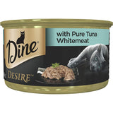 DINE Desire Pure Tuna Whitemeat Wet Cat Food 85G X 24 Pack